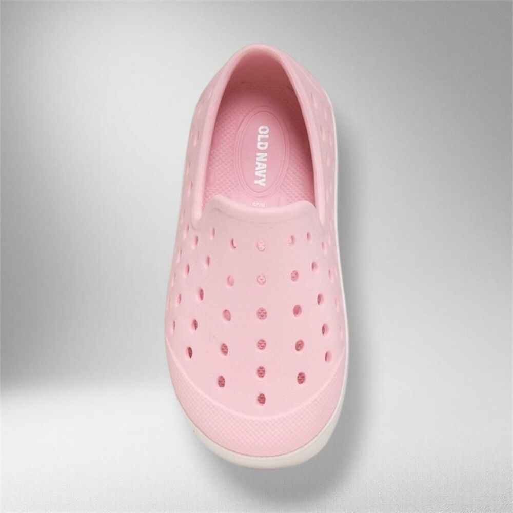 Old Navy Pink Perforated Slip On Clogs – Toddler Size 6